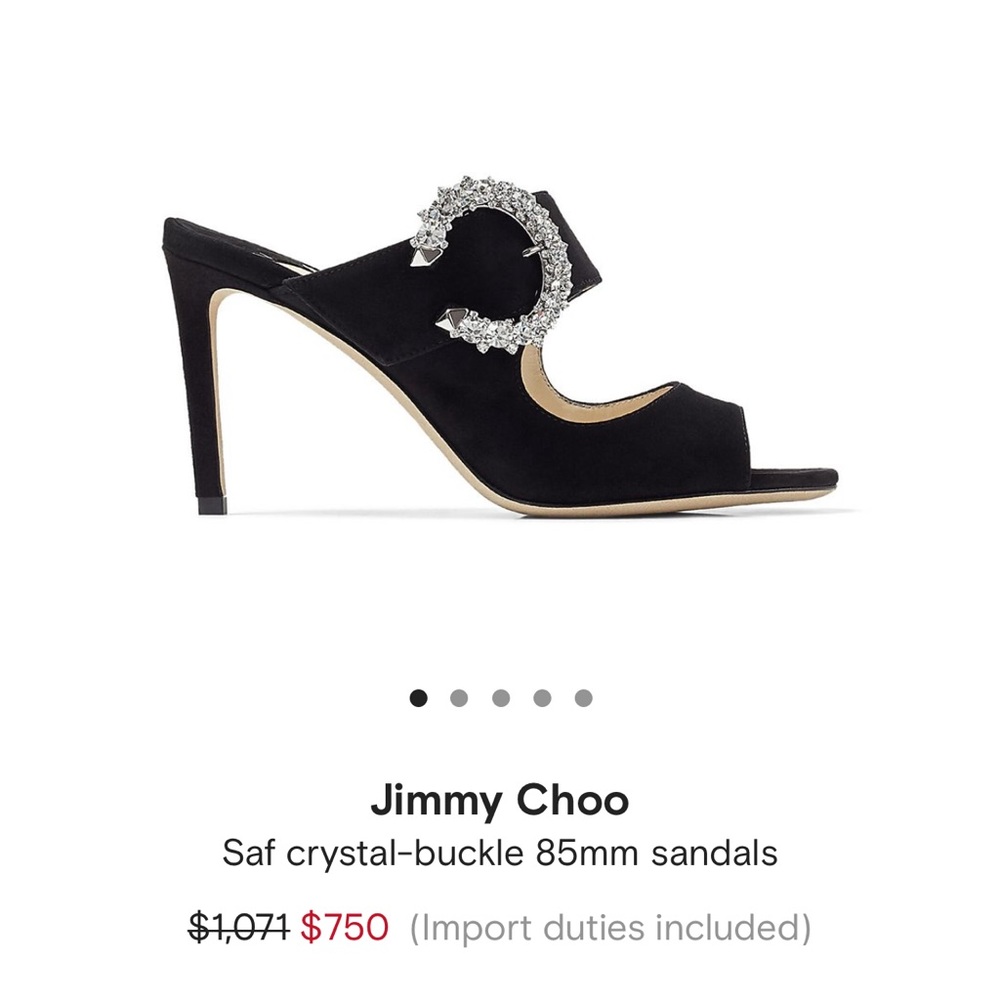 Brand new in box
Jimmy Choo Saf 85 Suede Sandal with Swarovski Crystals - Picture 7 of 7